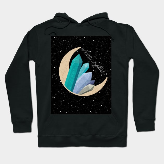 Moon crystals Hoodie by NatLeBrunDesigns